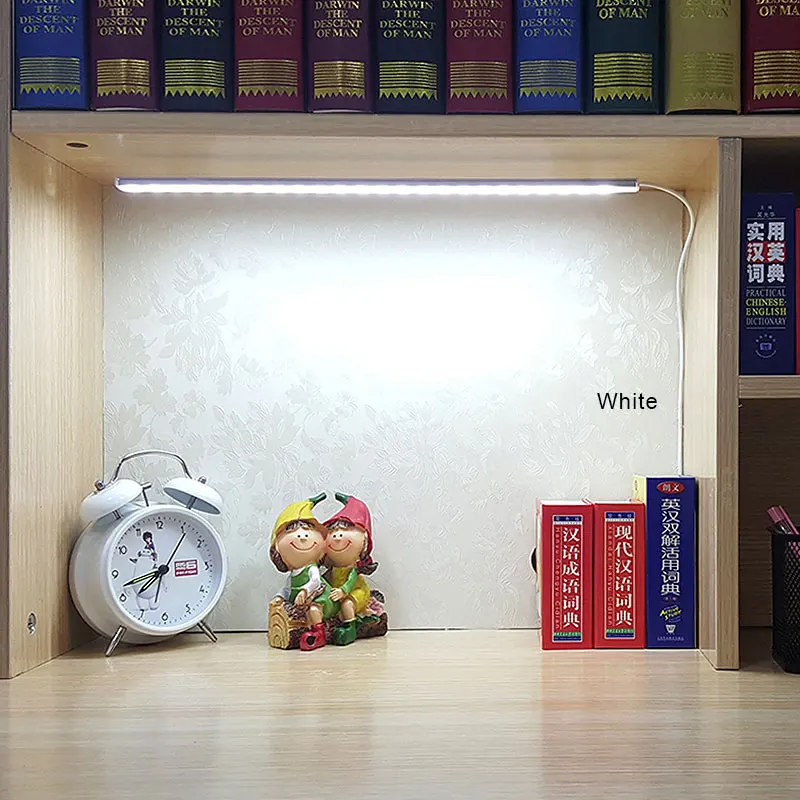 

LED USB Book lights DC 5V 2835 SMD Portable 35cm Tube Rigid LED Strip lamp Hard Bar lights For Night Desk Reading lighting Bulb