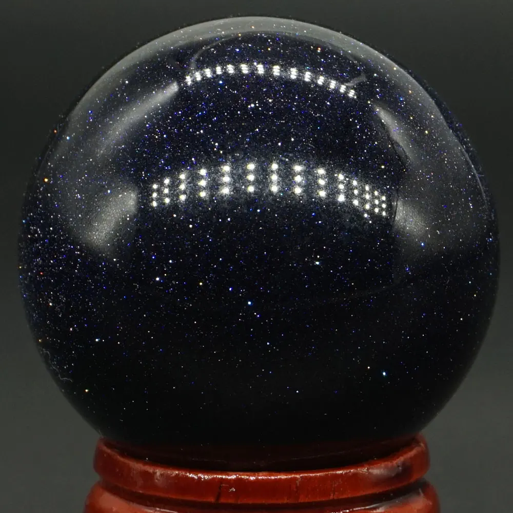 40 мм хороший драгоценный камень синий авантюрин песок хрустальный шар рейки заживляющий Глобус домашний декор