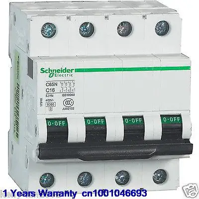 

DHL/EUB 5pcs NEW Original for Schneider C65N 4P C16A Breaker 15-18