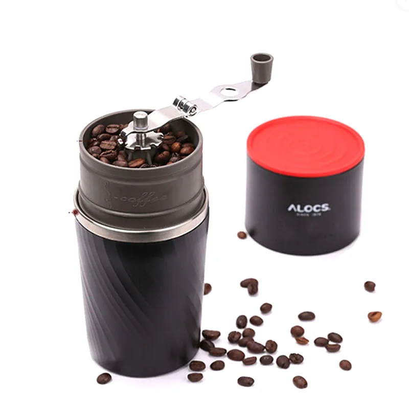 

New 4 in 1 Heat Preservation Coffee Mug Set Portable Grinding Machine Coffee Maker Outdoor Travel Brewed Coffee Beans Grinder