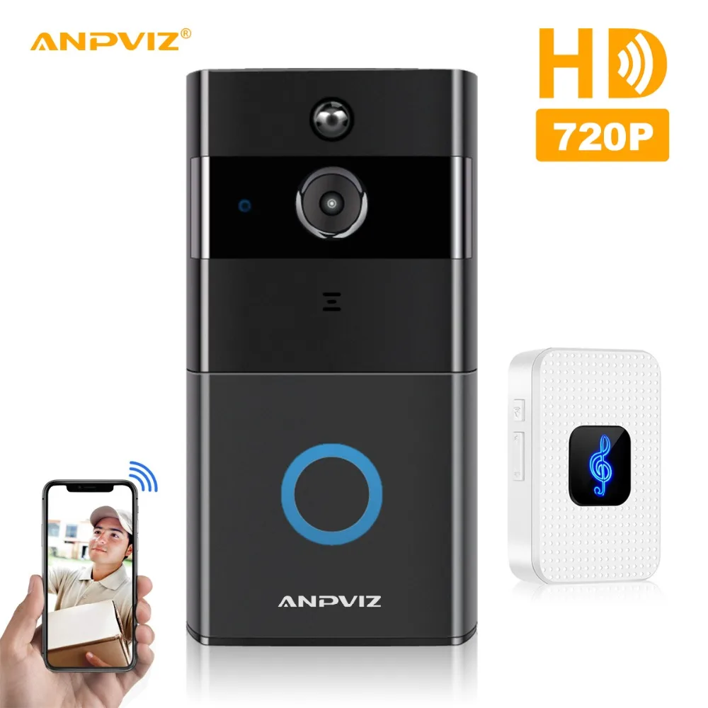 Anpviz 720 P Wi-Fi видео звонок Камера IP Беспроводной Кольцо Дверной двухстороннее аудио