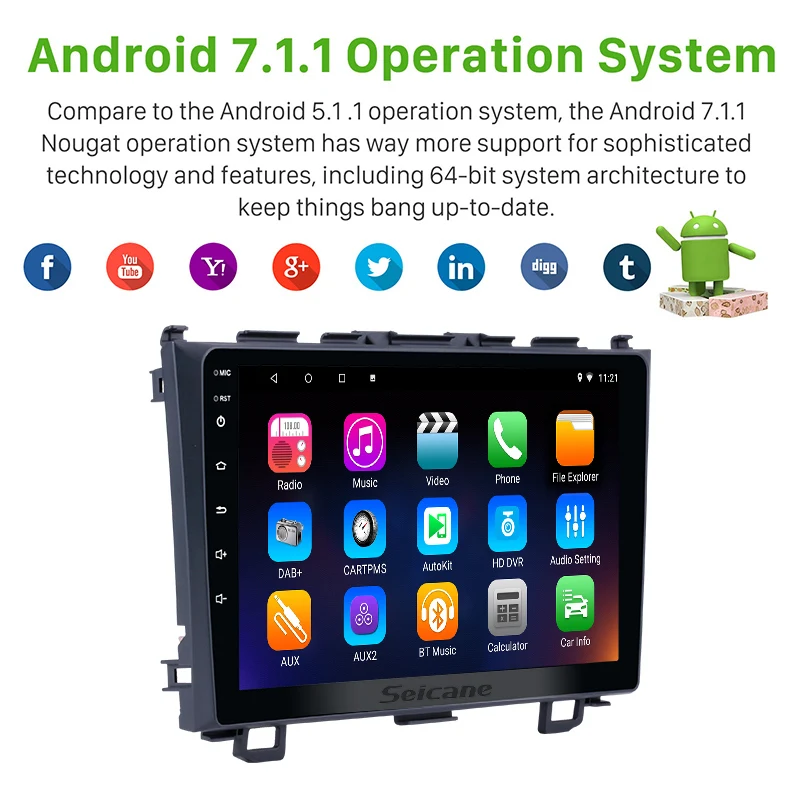 Excellent Clearance Russian Warehouse 9" Android 7.1 car radio GPS Navigation tape recorder 4-core for 2006-2011 Honda CRV support OBD2 3G 3 Excellent Clearance Russian Warehouse 9" Android 7.1 car radio GPS Navigation tape recorder 4-core for 2006-2011 Honda CRV support OBD2 3G 3