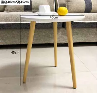 Simple creative modern solid wood mini coffee table living room coffee table tea table round /triangle home furniture