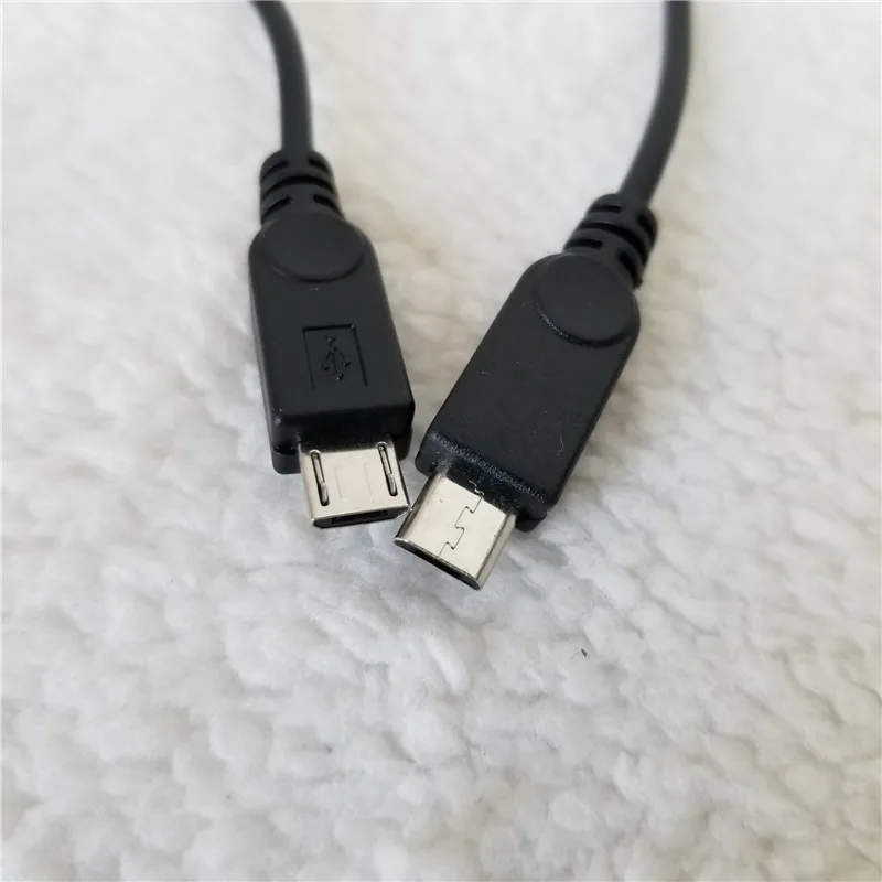 100 шт./лот Micro USB Женский к двойному штекеру Кабель адаптер от 1 до 2 разветвитель