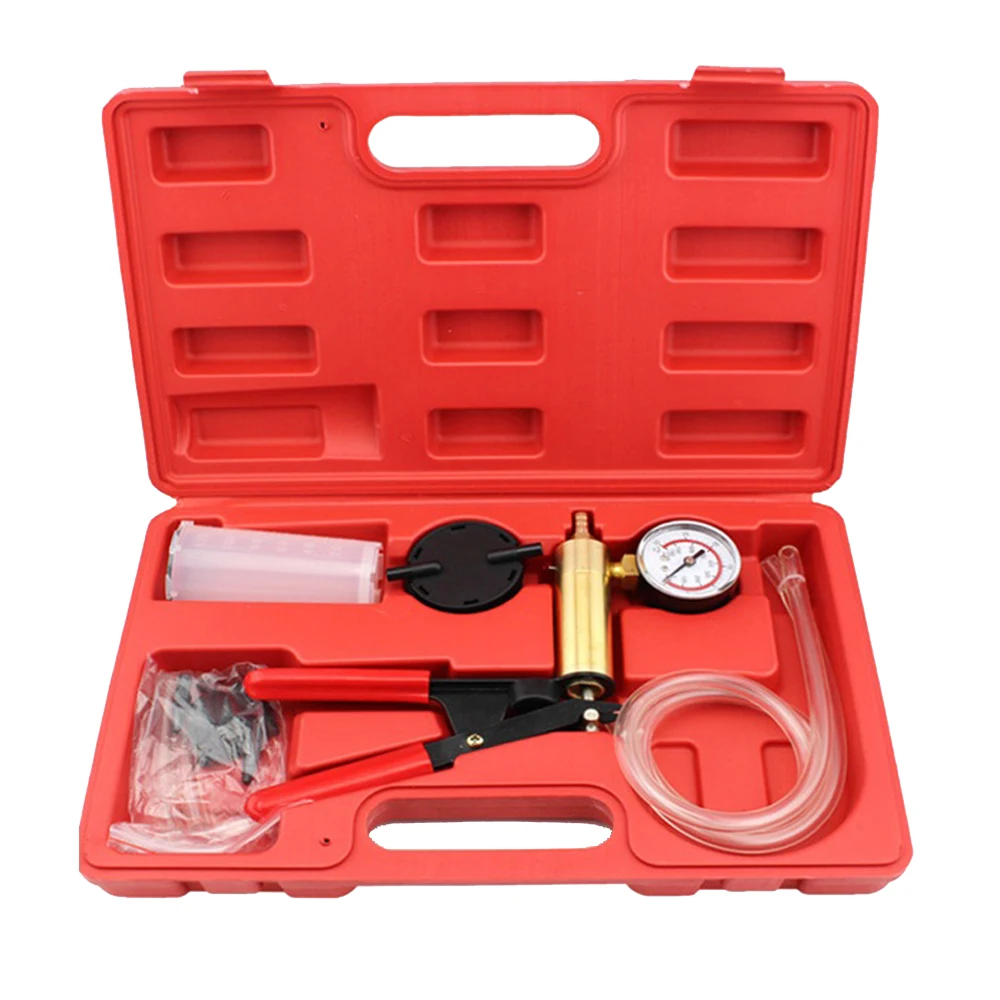 

2 In 1 Brake Fluid Injection Equipment Auto Car Oil Filling Tool Replacement Handheld Manual Vacuum Piston Pump Brake Bleeder