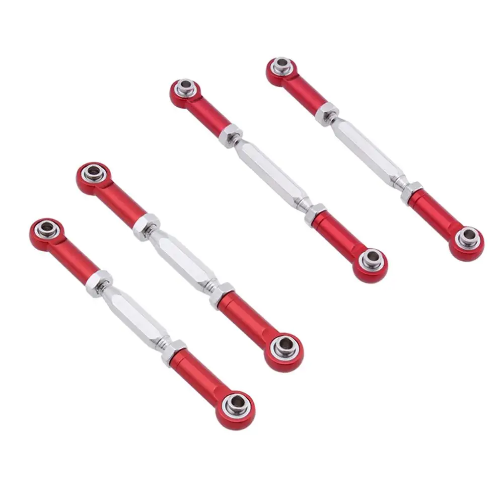

2pc Aluminum Rear Upper Steering Linkage Rod Turnbuckle 88mm For 1:10 1:8 Traxxas Himoto E10MT E10MTL Bowie RC Monster Truck