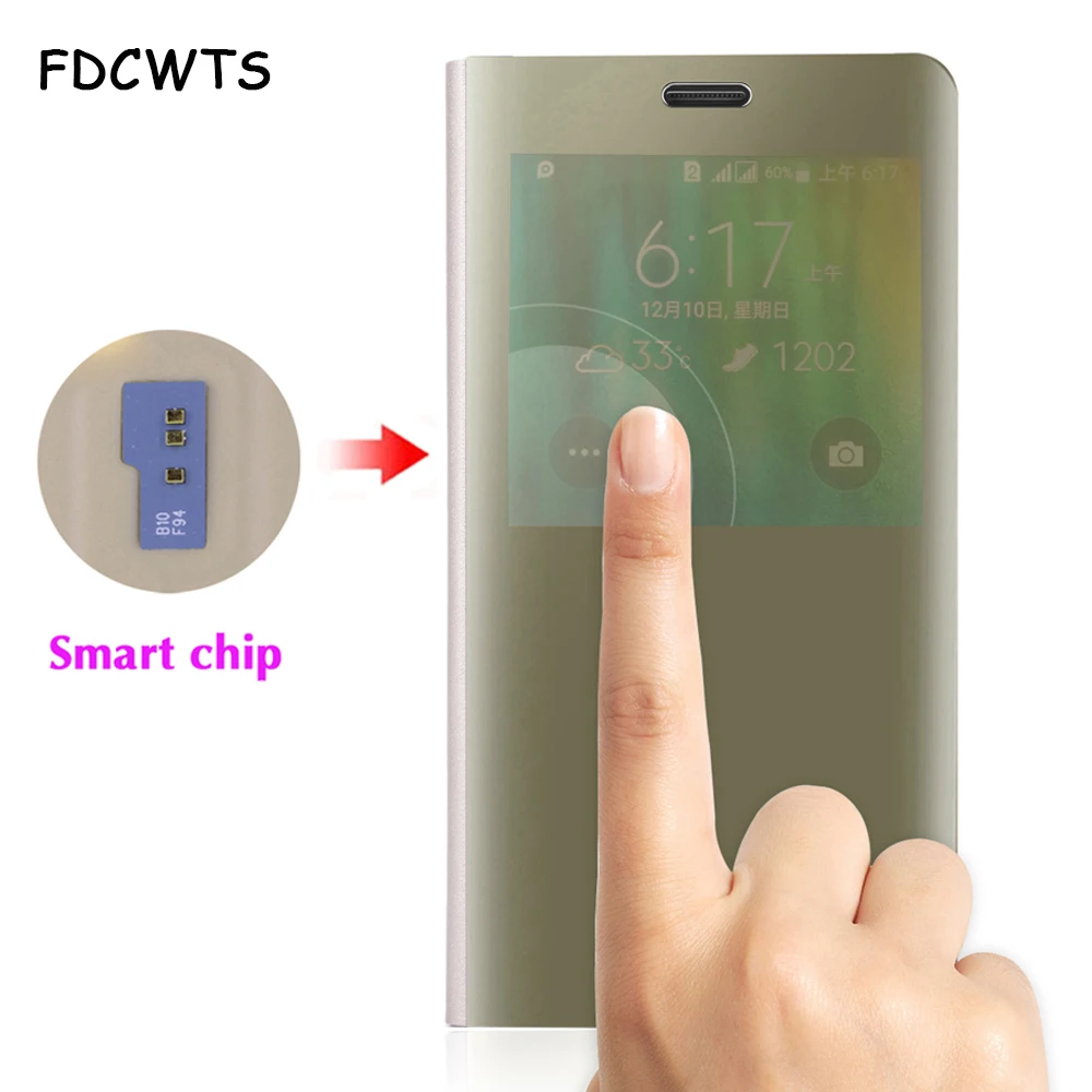 

Flip Battery Cover Leather Phone Case For Samsung Galaxy Note 4 Note4 SM N910 N910F N910C N9100 SM-N910F SM-N910C Smart Chip
