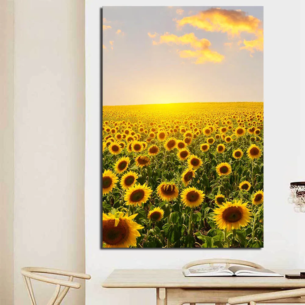 sunflower canvas art painting (2)