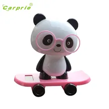 Горячая Распродажа розовая Милая панда на солнечных батареях танцующее животное качающееся анимированное поплавок Танцующая игрушка автомобильный декор подарок 31 июля