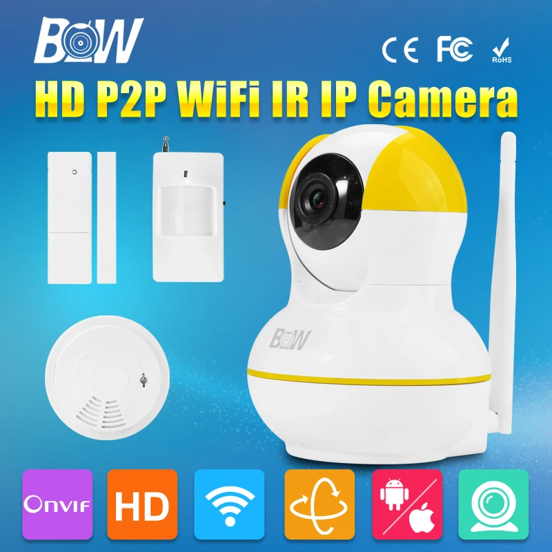 BW HD 720P MegaPixel Lens Filter P2P Mini IP font b Camera b font Wireless Wifi