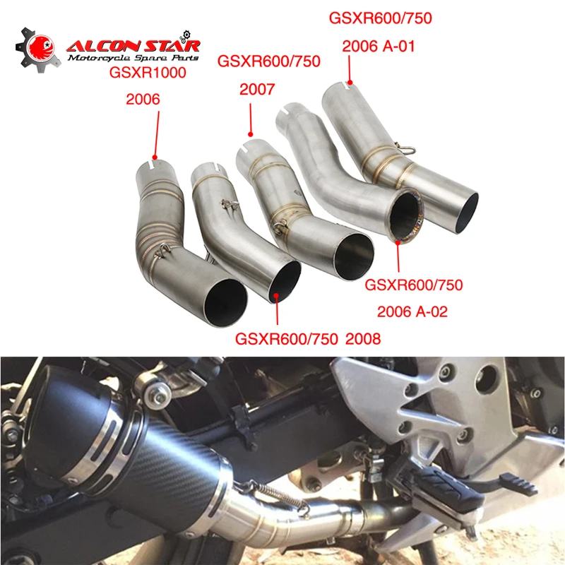 Alconstar-51mm глушитель выхлопной трубы для мотоцикла Suzuki GSXR600 750 K6 K7 K8 2006 2007 2008 GSXR1000 |