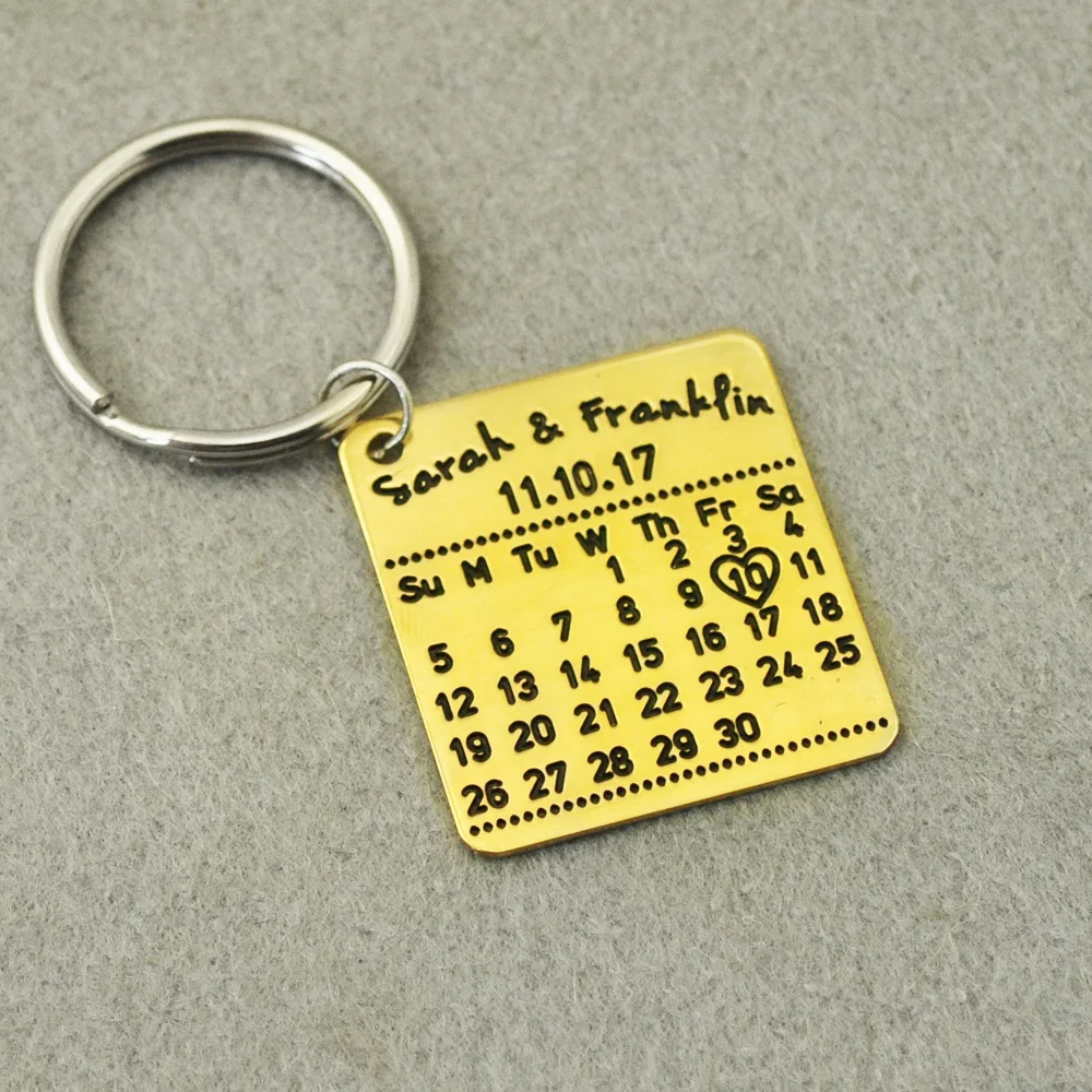anniversary keychain calendar