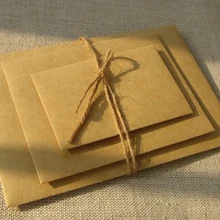 Креативное приглашение Письмо Конверт Ретро квадрат чистая крафт-бумага конверты простой личности ручное искусство