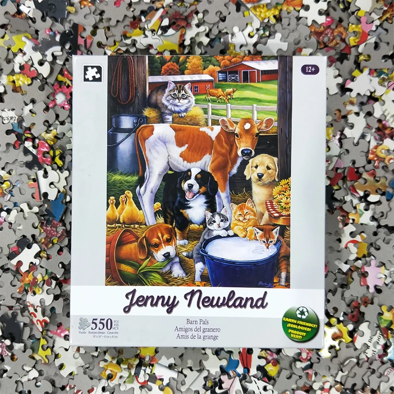 

500/550/1000 PCS Puzzles Toy for Adult Learning Educational Developing Intelligence Adult Kid Toy Puzzle Game