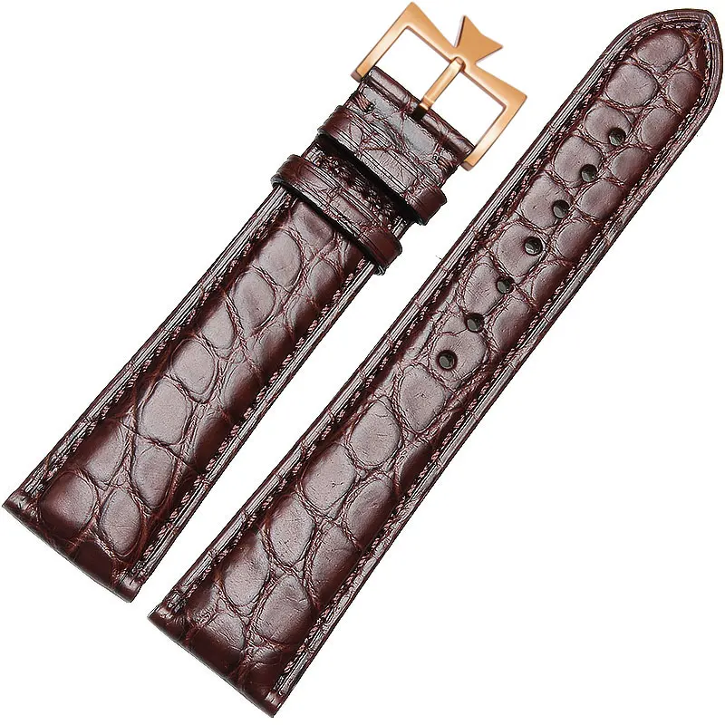 Кожаные Ремешки для наручных часов Vacheron Constantin патримоны серии женские часы ремешок из крокодиловой кожи высшего качества мужские часы ремешок - Цвет ремешка: 3