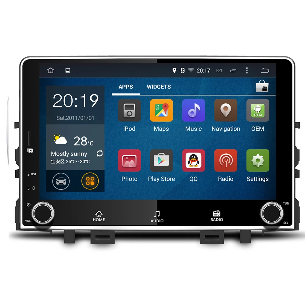 Excellent Android 9.0 8 core Car DVD Player For KIA RIO 2017 2018+ 2 Din Car Radio GPS Navigation Stereo WIFI Multimedia Head unit RDS USB 3