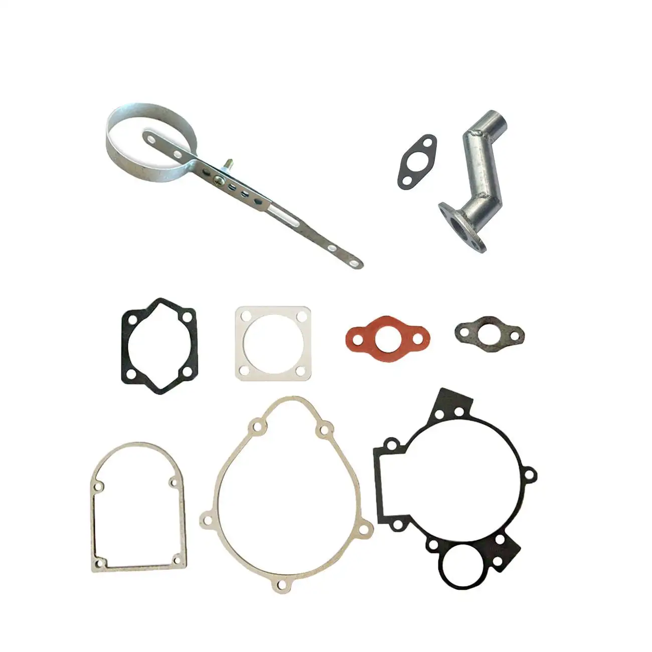 

Intake Manifold&Muffler Clamp&Gasket Set For 66cc 80cc Engine Motorized Bicycle