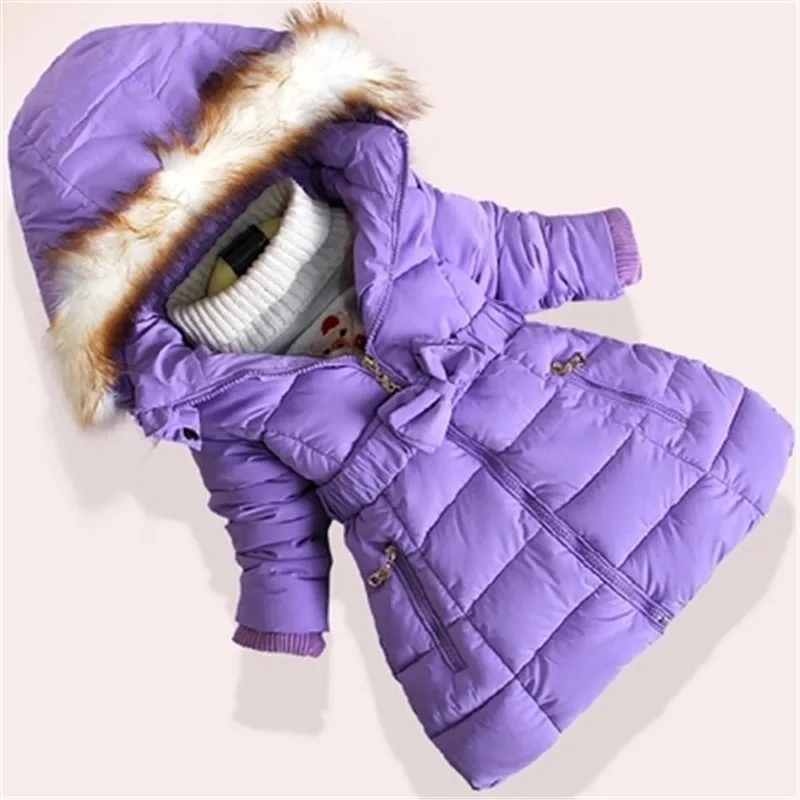 Purple Girls Winter Coat Han Coats