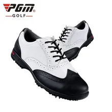 Pgm Мужские броги Стиль Гольф обувь джентльмен кожа дышащие кроссовки для гольфа деятельности вращающийся Spikers тренировочная обувь AA51034