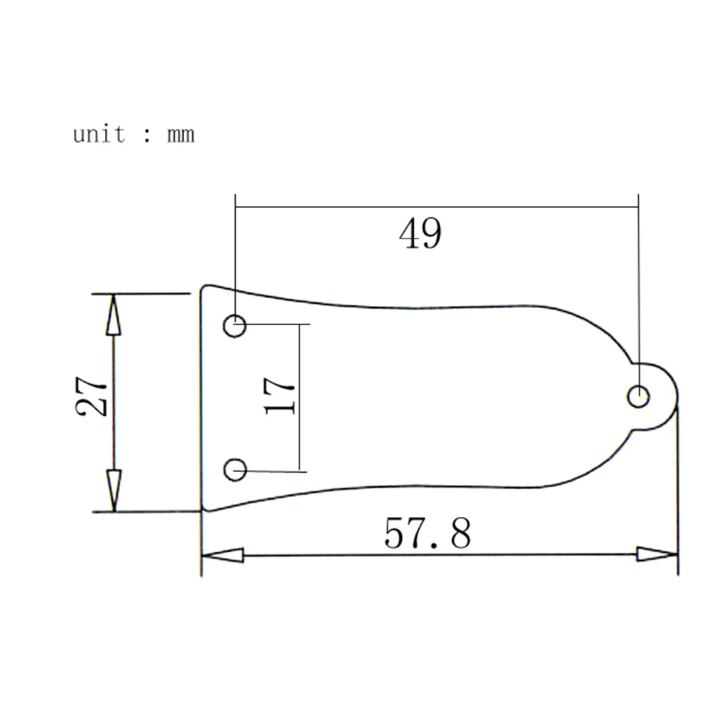 Metal 3 Hole Truss Rod Cover Plate with Mounting Screws For Bass Guitar Replacement Part Accessories