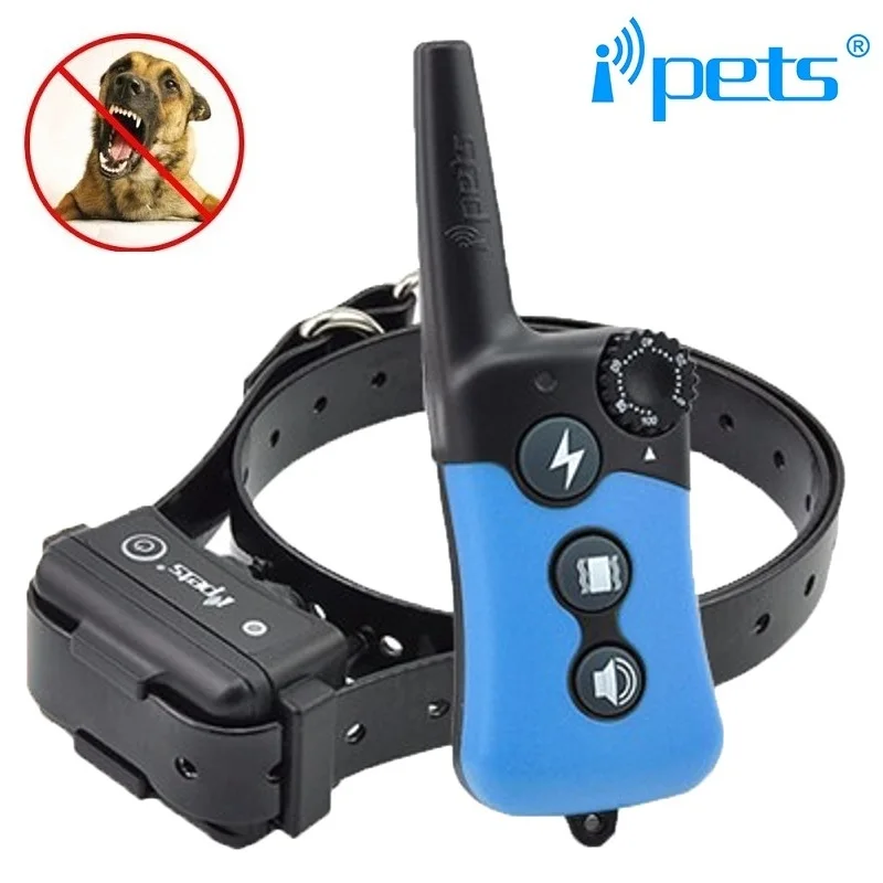 

iPets PET619 300M Remote Dog Training Collar Rechargeable Waterproof 100Levels Vibration Shock Electronic Dog Training Collars