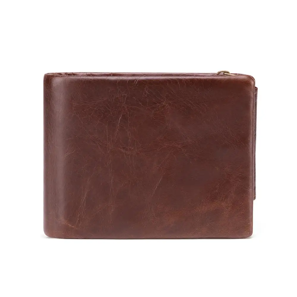 

Wholesale New Fashion Genuine Leather Men Wallet Small Men Wallet Zipper Male Short Coin Purse Brand High Quality Drop Shipping