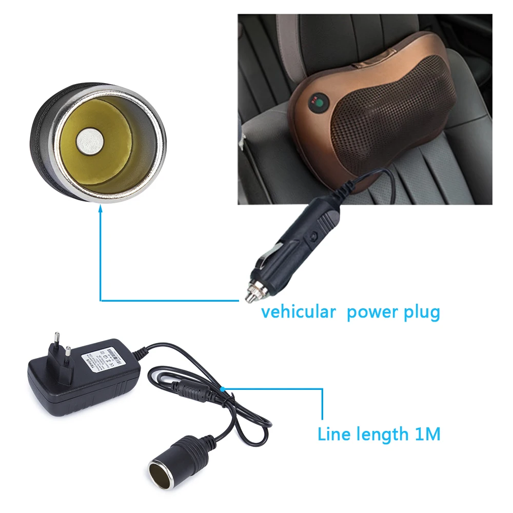 12V 3A автомобильный прикуриватель Mini EU/US Plug 110/240V AC в DC преобразователь