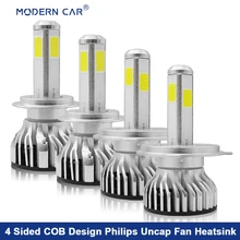 

Modern Car M43 4sided COB 100W Headlamp High Low 6000K White LED Headlight Bulb 9005 9006 9012 9004 9007 H11 H7 H1 H13 H8 H9 H16
