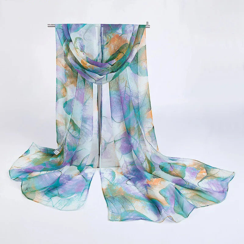 Модный стильный женский шарф, высокое качество, искусственный шелк, цветочный принт, конкурентоспособная цена, модные длинные шали, 50*160 см