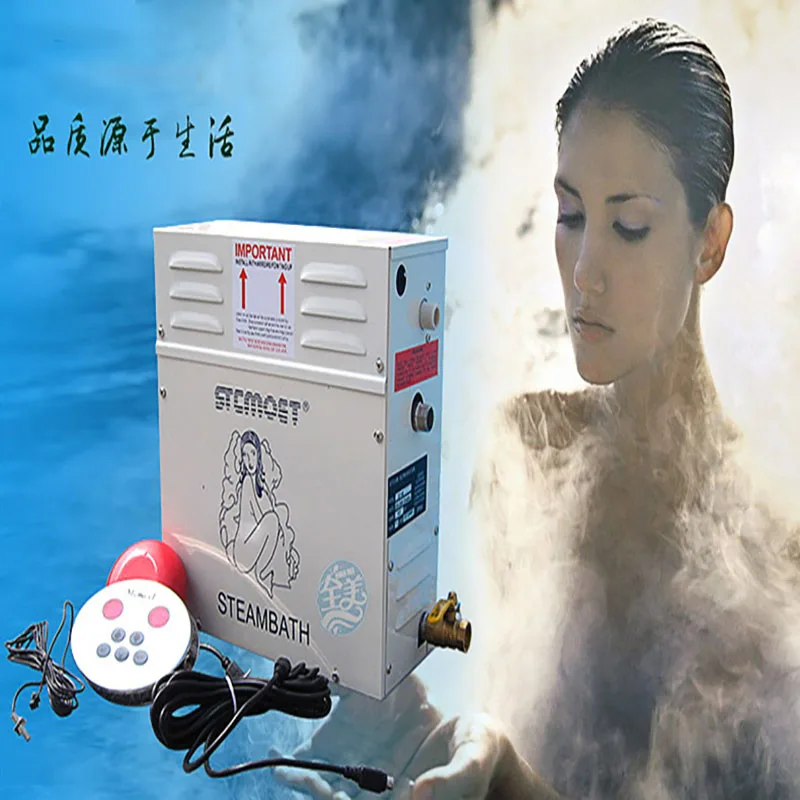 

12KW Household Steam Machine 220V Steam Generator Sauna Dry Stream Furnace Wet Steam Steamer Digital Controller