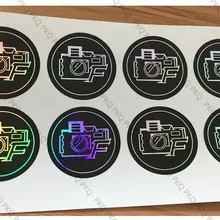 3 см 1000 шт круглая лазерная наклейка печатная черная, выхлопная труба наклейка, принимаем на заказ анти-поддельная лазерная наклейка Гарантия/Этикетка/бирка