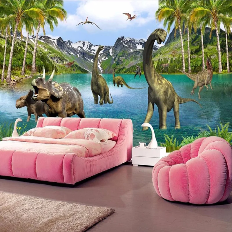 3D мультфильм мир животных детская комната настенная живопись обои для гостиной
