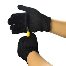 Работают самостоятельно персональный защитный порезостойкие рабочие перчатки статические нержавеющей стали провода безопасности работы анти-резки перчатки