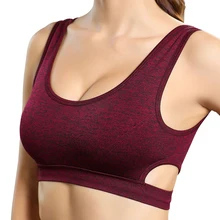 Противоударные бюстгальтеры для женщин, бюстгальтеры пуш-ап для спорта, женский укороченный топ для бега, йоги, женский топ для фитнеса, бюстгальтер больших размеров, жилет для спортзала XL