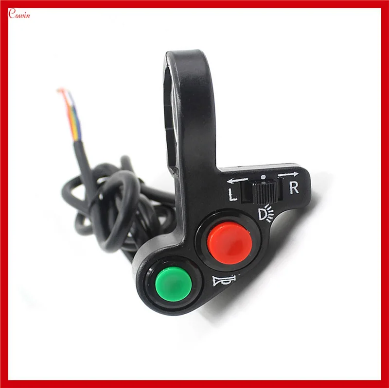 New Universal 5pcs/lot 3 Functions Dirt Bike Motorcycle Horn, Headlight