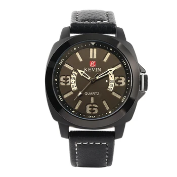 

New Style Special Design Leather Band Strap Round Dial Men Wrist Watch Male Quartz Sport Casual Simple Cool Watches