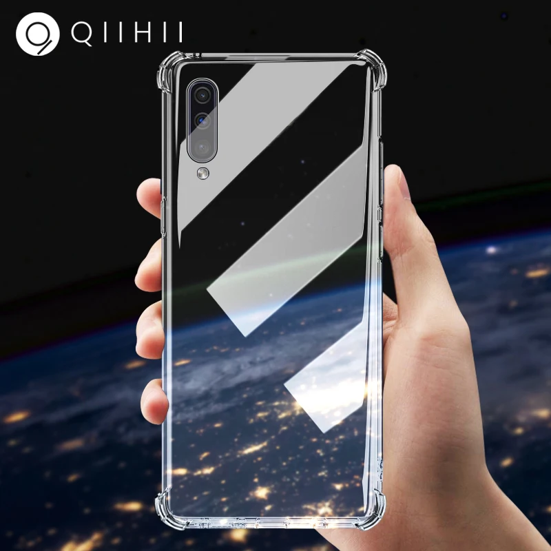 

QIIHII Shockproof Phone Case For Samsung Note 8 9 S8 S9 S10 J4 Plus J6 Silicone Case For A70 A50 A40 A30 A20 A10 Case Luxury