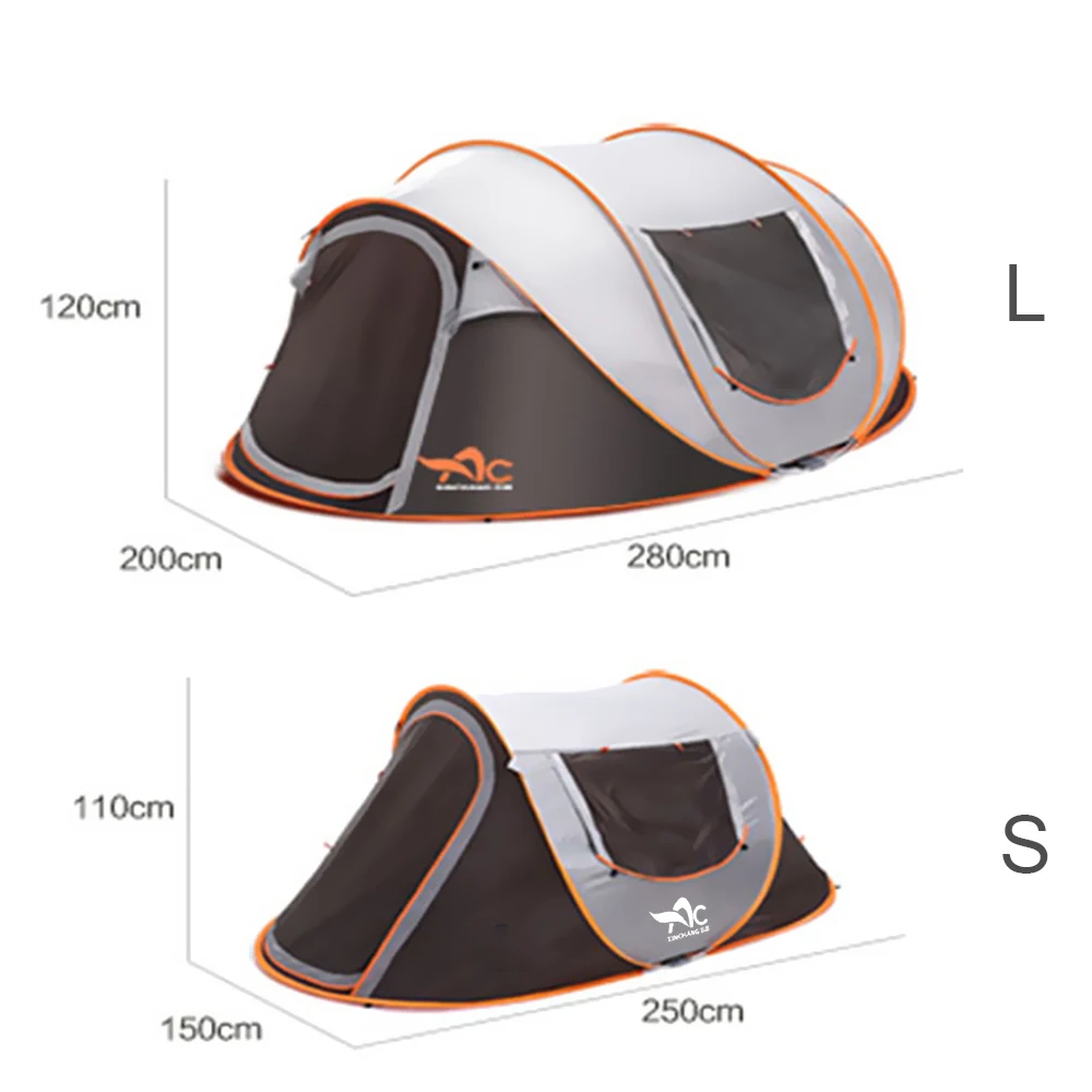 Outdoor Large Camping Tent Full-Automatic Instant Unfold WaterProof Family Multi-Functional Portable Dampproof camping tent,portable tent