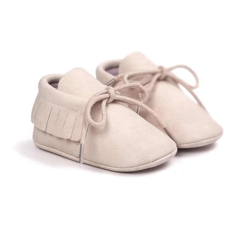 2017 0-18M New Style Baby Boys Girls Multicolor PU First Walker Shoes Kids Fashion Fringe Soft Bottom Shoes A2