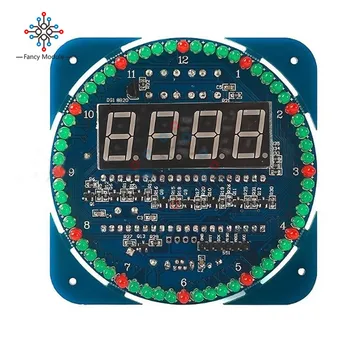 

DS1302 Digital LED Display Module Alarm Electronic Digital Clock LED Temperature Display SCM Learning Board 5V Rotating DIY Kit