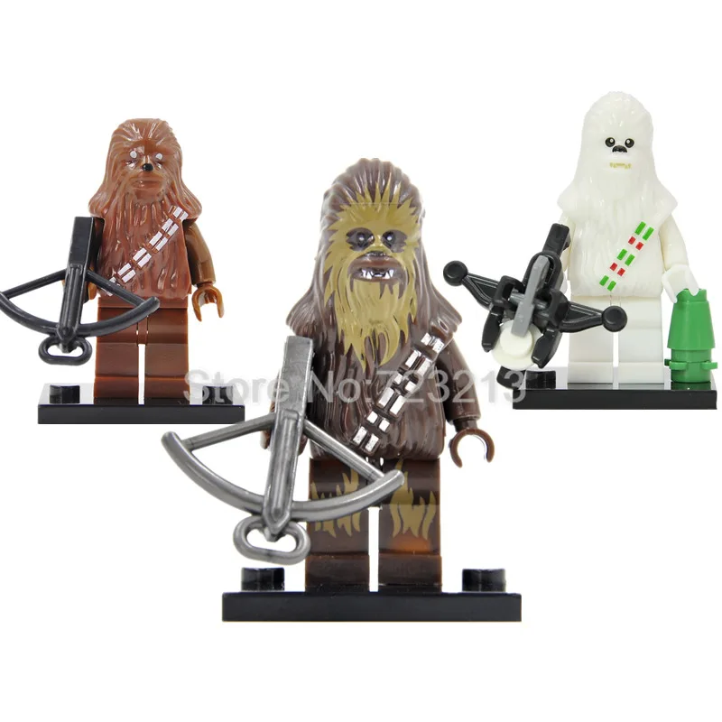 

Figure White Chewbacca Single Sale The Force Awakens Building Blocks Bricks Toys For Children XH199