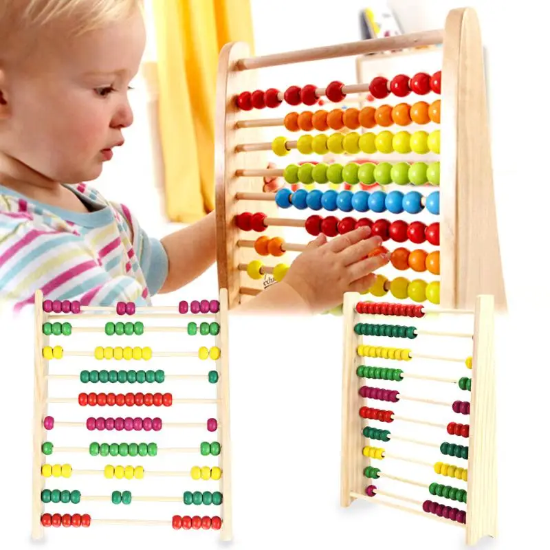 Деревянный блок Abacus для развития детей, счетный номер, математика, обучающая игрушка для малышей, обучающая математическая игрушка, расчетные бусины