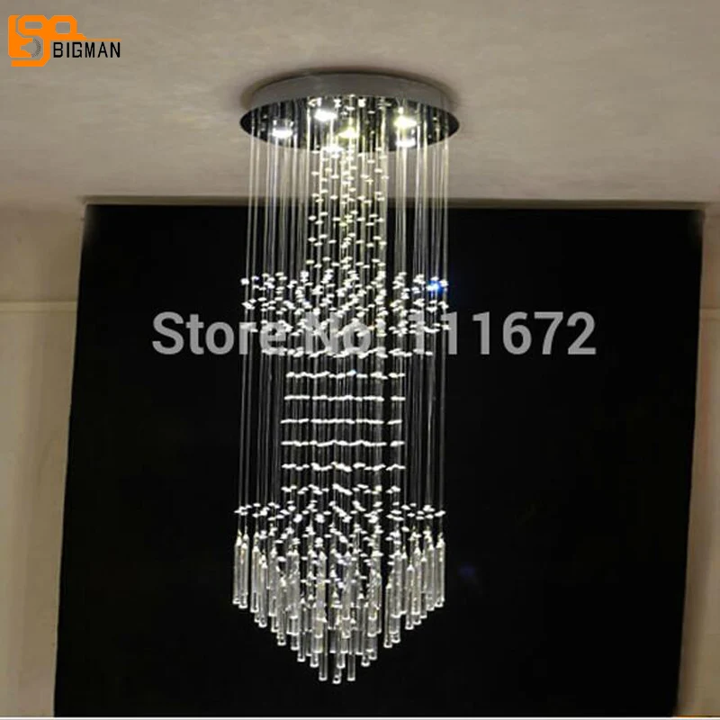 

new modern crystal chandelier luxury home lighting LED light crystal lamp wideth 60cm