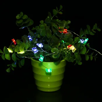 

Butterfly Shape 3M 30LED Super Bright Button Battery String Light Festival Wedding Party Decoration Fairy String Light Drop Ship