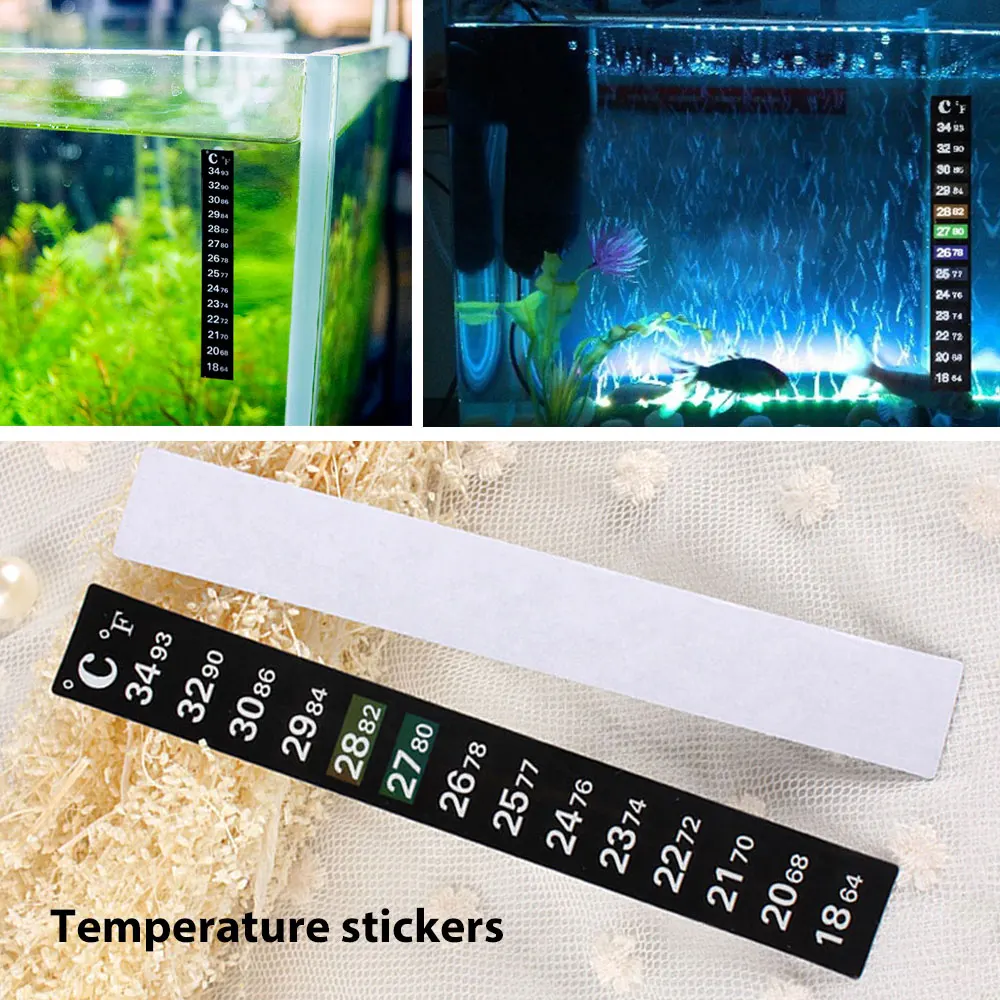 

Sticker Paster Creative Aquarium Thermometer Fish Tank Gadget Fish Aquarium Paper Unique Fish Tank Temperature Control Products