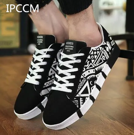 IPCCM 2018 Spring And Autumn New Fashion Han Edition College Of The Wind Men Canvas Shoes Student Casual Lace-up Flat | Обувь