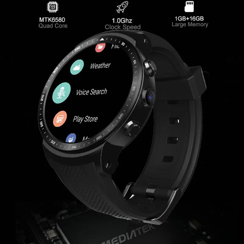Смарт часы Zeblaze Thor PRO MTK6580 1 0 ГГц + 16 ГБ 53 дюйма Android 5 1|Смарт-часы| |
