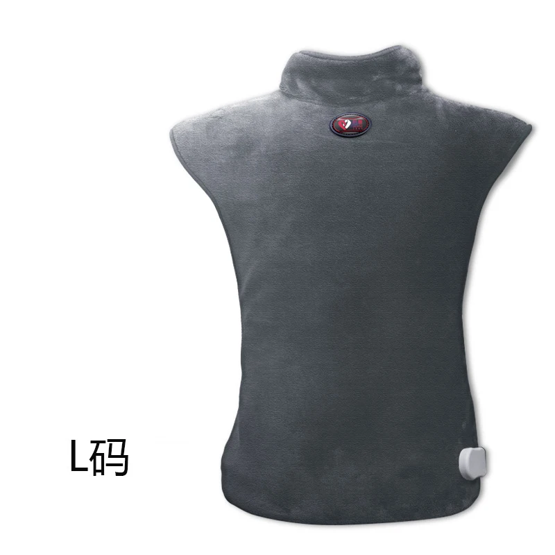 Многофункциональный массажер вибрационный нагревательный Электрический коврик для талии шеи мягкий шеи плеча терапевтический, Успокаивающий облегчение боли - Цвет: Grey