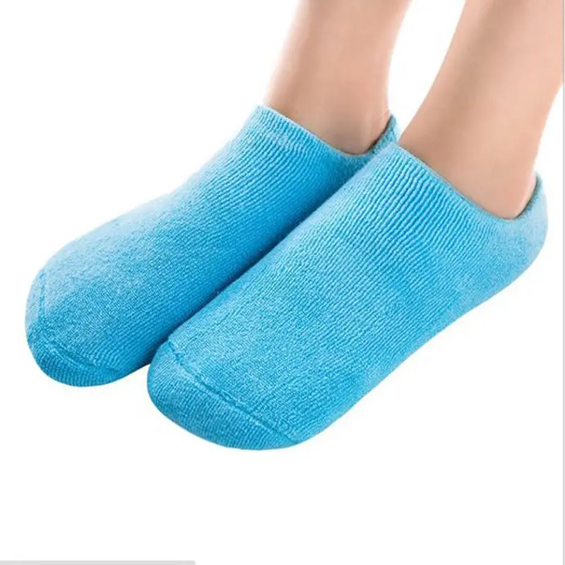 Brand New 1Pair Soften Spa Gel Socks Exfoliating socks for pedicure Dry