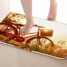 Велосипед стиль Коврики для улицы, смешной Противоскользящий коврик для ванной, дверные коврики, дверные коврики под входную дверь